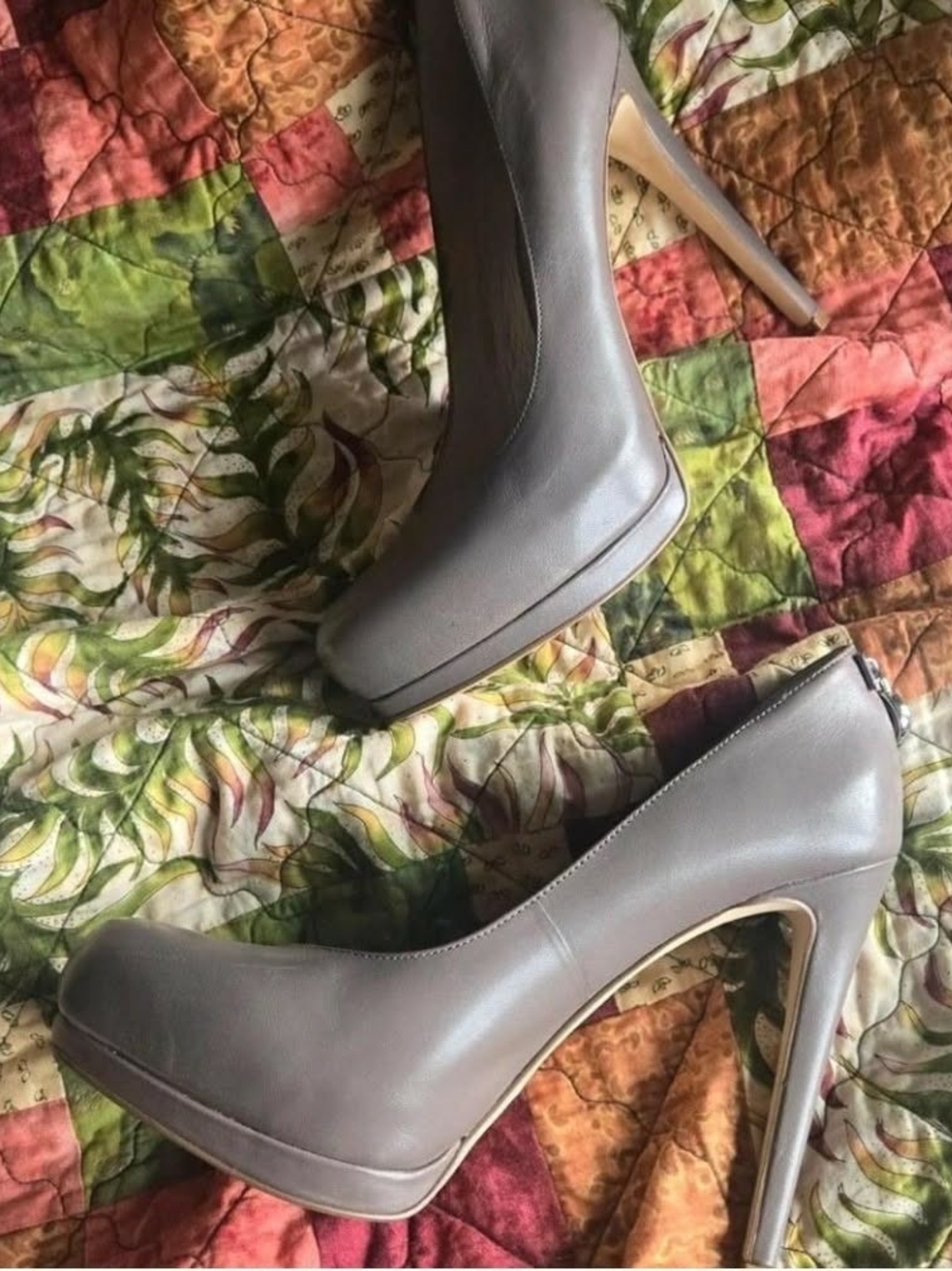 Women’s Taupe High Heel Platform Pumps Micchael Kors